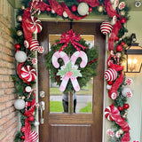 Nicole the Pink Candy Canes Door Hanger