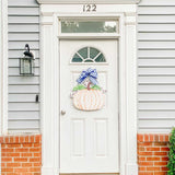Sandra Jean Orange Pumpkin Door Hanger