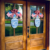 Betsy Ross Patriotic Flag Vase Door Hanger