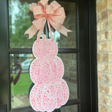 Hartley Pink Pumpkin Stack Door Hanger - Be Sweet Ink x HTH