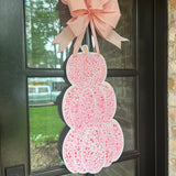 Hartley Pink Pumpkin Stack Door Hanger - Be Sweet Ink x HTH