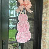 Hartley Pink Pumpkin Stack Door Hanger - Be Sweet Ink x HTH