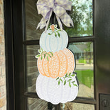 Tatum Pumpkin Stack Door Hanger - Be Sweet Ink x HTH