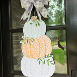 Tatum Pumpkin Stack Door Hanger - Be Sweet Ink x HTH