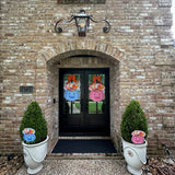 Blue Jack-O-Lantern Pot Stake