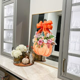 Roxanne Floral Pumpkin Door Hanger