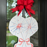 Patriotic Fireworks Door Hanger