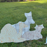 Joy to the World Pastel Nativity Yard Stake Set