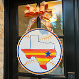 H-Town Baseball Door Hanger