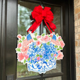 Harriet Floral Cache Pot Door Hanger