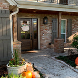 Sandra Jean Orange Pumpkin Door Hanger