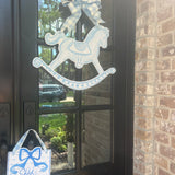 Blue Shhh Baby Sleeping Sign