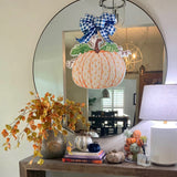 Sandra Jean Orange Pumpkin Door Hanger