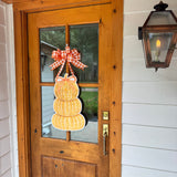Sloane Wicker Pumpkin Stack Door Hanger