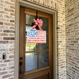 Party like it's 1776 Balloon Flag Door Hanger