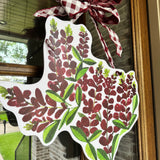 Maggie Maroon Bluebonnets Door Hanger