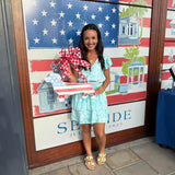 Seaside Bud Patriotic Door Hanger