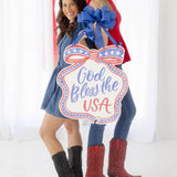 God Bless the USA Door Hanger - HTH x Be Sweet Ink