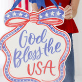 God Bless the USA Door Hanger - HTH x Be Sweet Ink