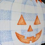 Thackery Pastel Gingham Jack-o-Lantern Door Hanger (multiple colorways)
