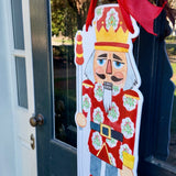 Preppy Block Print Nutcracker Door Hanger - HTH x Preppy Goods