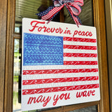 Forever in Peace May You Wave Door Hanger