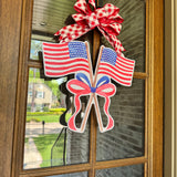 Sweet Land of Liberty Flags Door Hanger