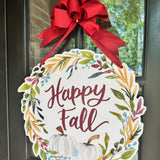 Happy Fall Wreath Door Hanger - Be Sweet Ink x HTH (Copy)
