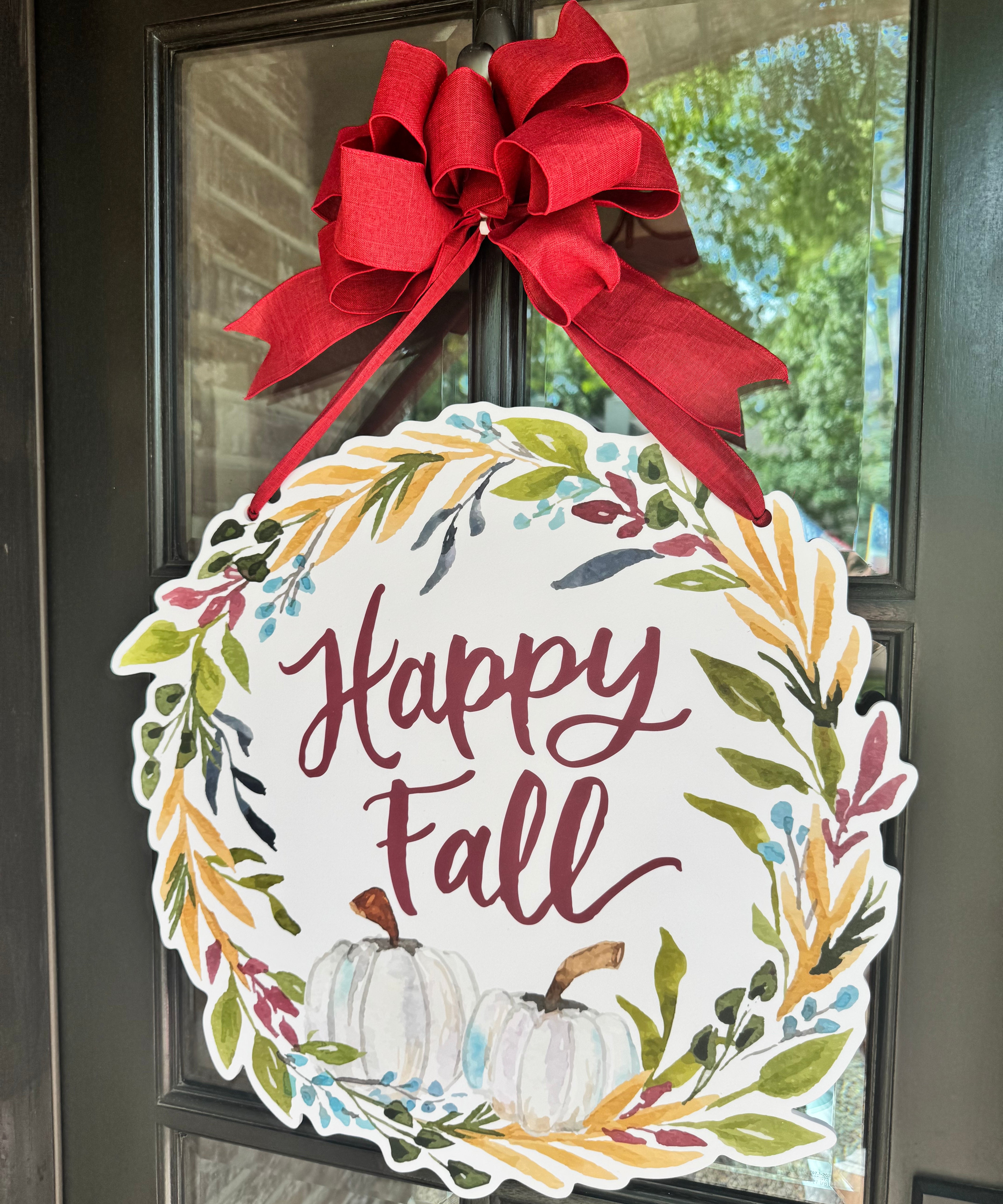 Happy Fall Wreath Door Hanger - Be Sweet Ink x HTH (Copy)