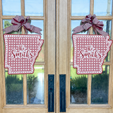 Rattan Arkansas with Dots Door Hanger