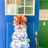 Stacy Chinoiserie Pumpkin Tower with Tassel Door Hanger