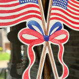Sweet Land of Liberty Flags Door Hanger