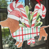 Seaside Bud Christmas Door Hanger