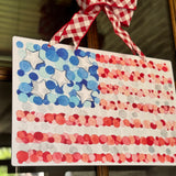 Party like it's 1776 Balloon Flag Door Hanger