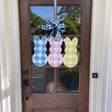 The Melissa Peeps Gingham Door Hanger