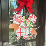 Seaside Bud Christmas Door Hanger