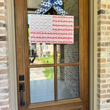 Stars, Stripes and Bows Patriotic Flag Door Hanger