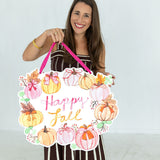 Elaine Happy Fall Wreath Door Hanger