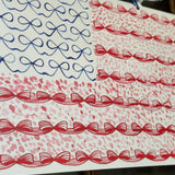 Stars, Stripes and Bows Patriotic Flag Door Hanger