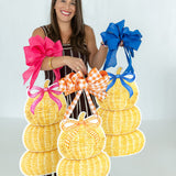 Sloane Wicker Pumpkin Stack Door Hanger