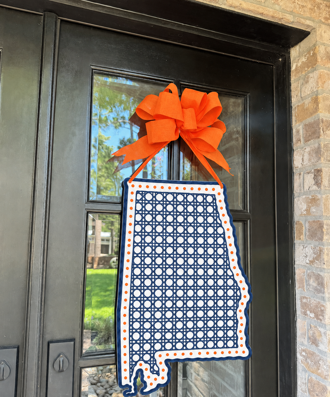 Rattan Alabama with Dots Door Hanger - (multiple colorways)