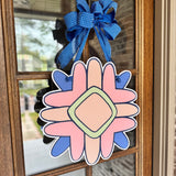 Round Top Wildflower Door Hanger HTH x Lauren Clyburn Art