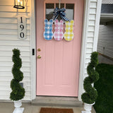 The Melissa Peeps Gingham Door Hanger