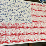 Stars, Stripes and Bows Patriotic Flag Door Hanger