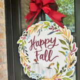 Happy Fall Wreath Door Hanger - Be Sweet Ink x HTH (Copy)