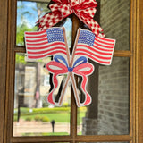 Sweet Land of Liberty Flags Door Hanger