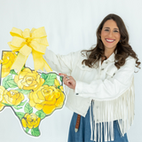 The Yellow Rose of Texas Door Hanger