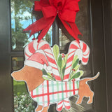 Seaside Bud Christmas Door Hanger
