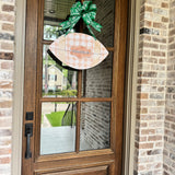 Lattice Plaid Football Door Hanger - Multiple Colors