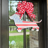 Seaside Bud Patriotic Door Hanger
